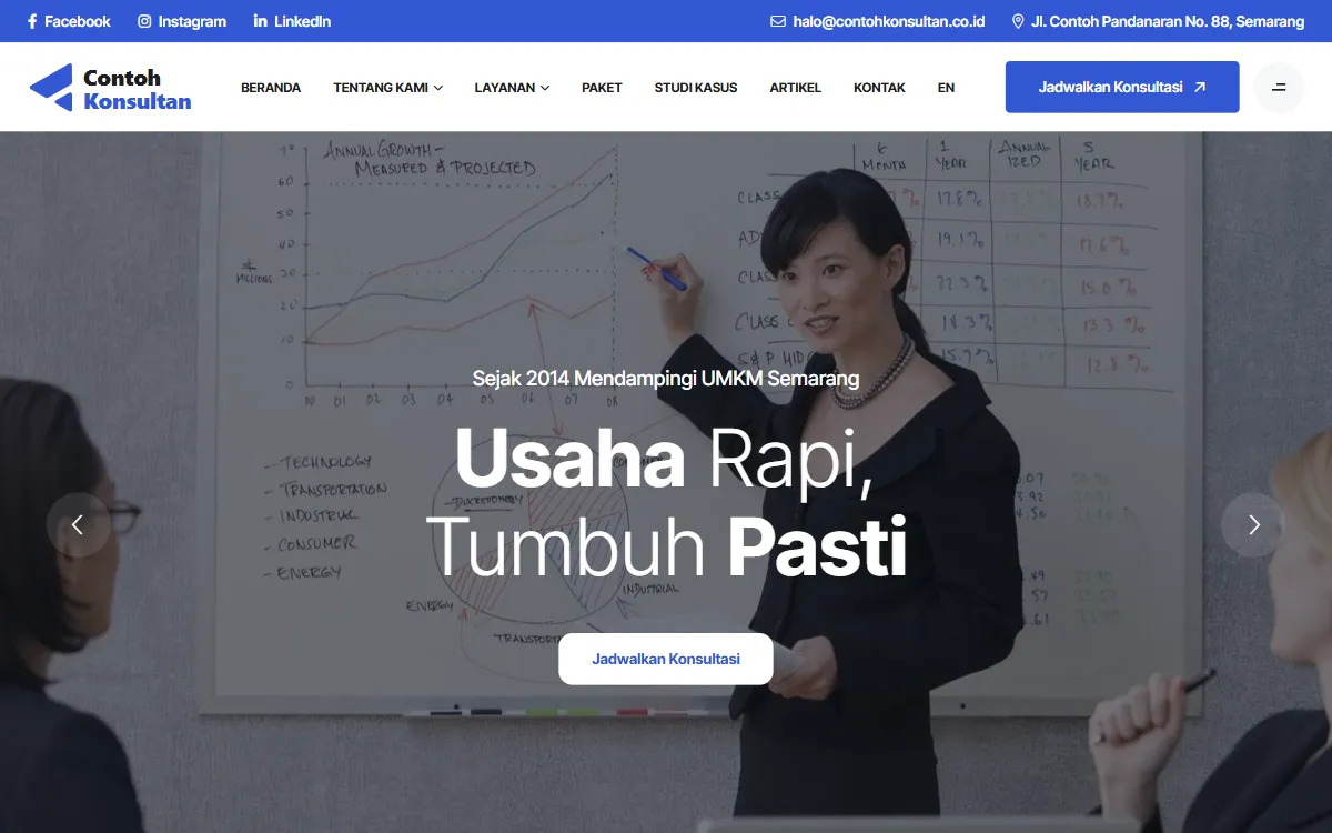 Tampilan PT Contoh Konsultan