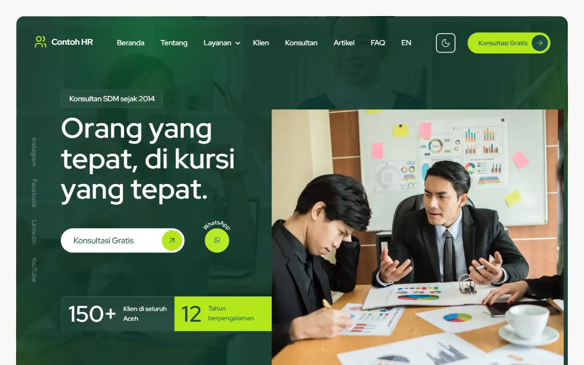 Tampilan Contoh HR Consulting