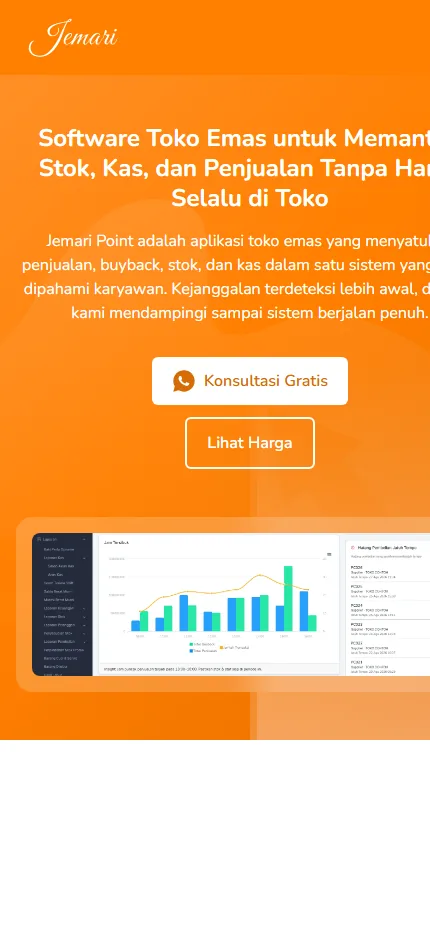 Tampilan jemaripoint.com di layar HP