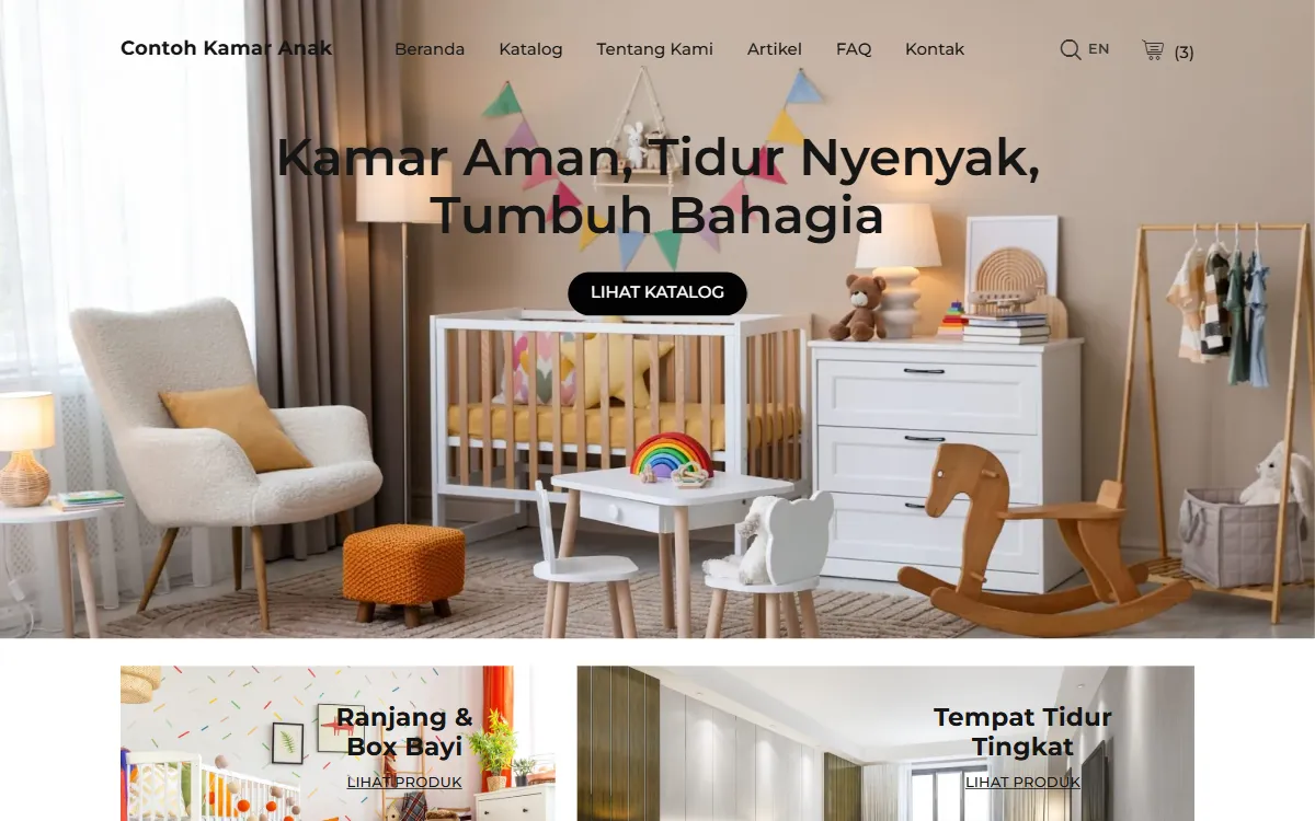 Tampilan Contoh Kamar Anak