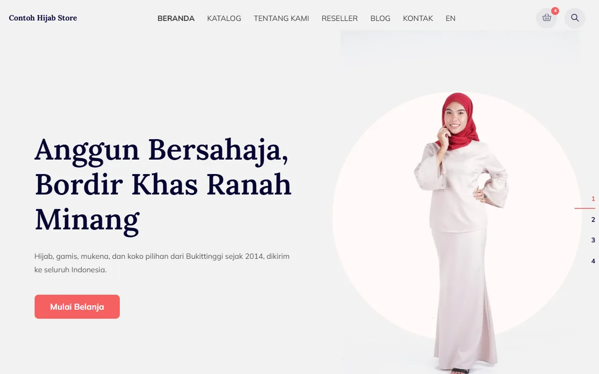 Tampilan Contoh Hijab Store